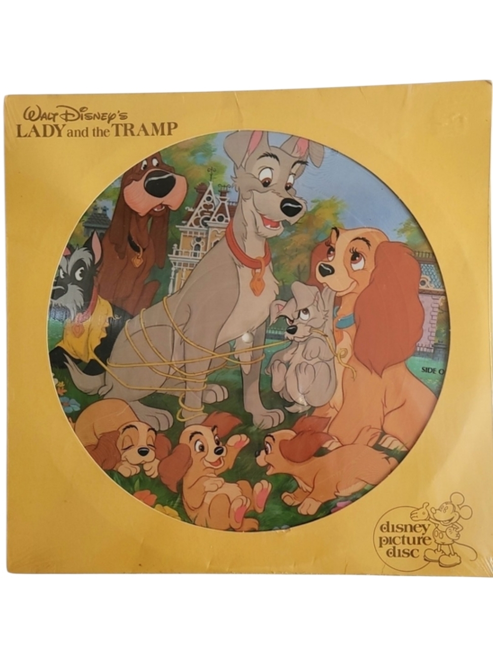 Vintage Walt Disney's Lady and the Tramp Picture Disc With Songs From The Movie